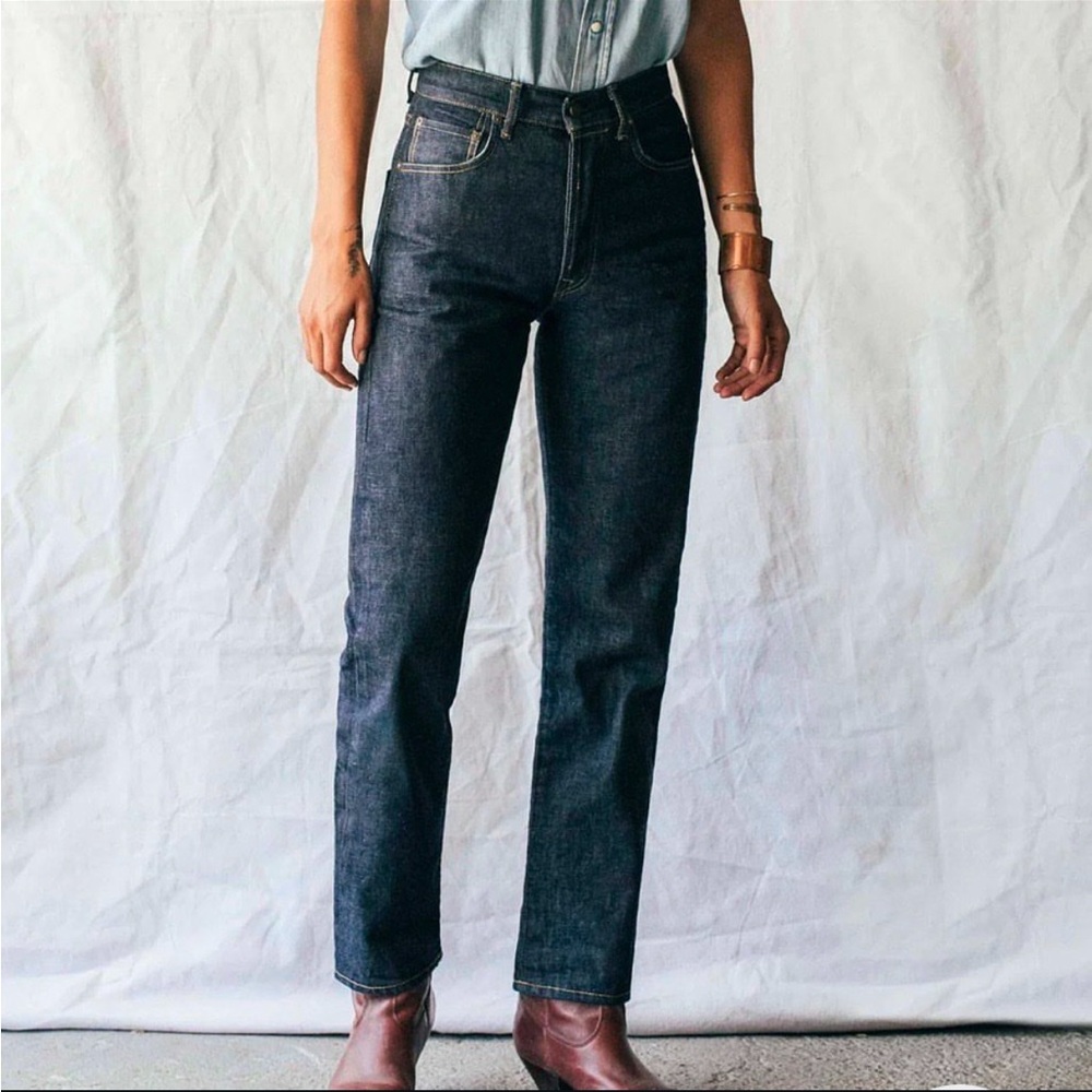 Imogene + Willie Harper selvage rinse denim sz 29, measure 30”